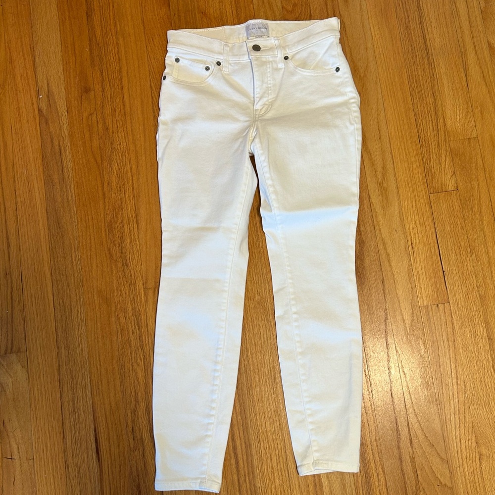 Lucky Brand Women's White Skinny Jeans